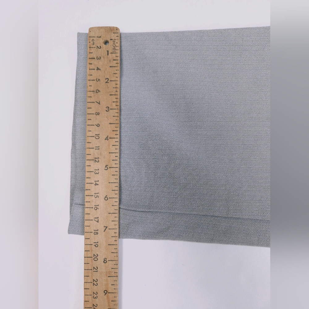 Banana Republic Grey Chevron Slim Tapered Fit Dress Pants 35x34 NWT - Picture 12 of 15